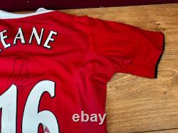 Signed Manchester United Keane No. 16 Believed To Be A Player Issue Shirt No COA