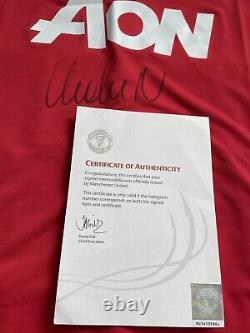 Signed Manchester United Nemanja Vidic Shirt See Description