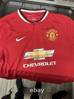 Signed Manchester United Shirt Sir Bobby Robson