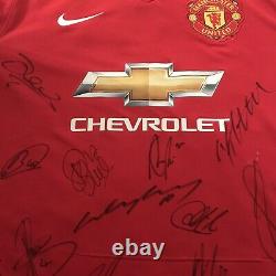 Signed Manchester United shirt 2014/2015 Rooney, van Persie, Mata etc