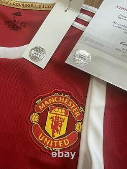 Signed Manchester United shirt 21/22 Season #Maguire #Shaw #Sancho #Varane #Shaw