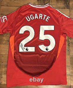 Signed Manuel Ugarte Manchester United 24/25 Home Shirt Proof Portugal Uruguay