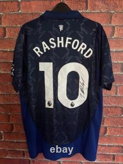 Signed Marcus Rashford Manchester United Autographed Shirt With COA See PROOF