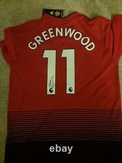 Signed Mason Greenwood Shirt Manchester United COA