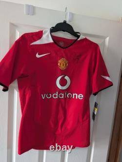 Signed Ole Gunnar Solskjaer Manchester United Shirt