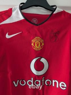 Signed Ole Gunnar Solskjaer Manchester United Shirt