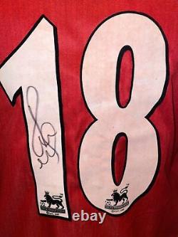 Signed Paul Scholes Manchester United 1996 98 Autograph Home Shirt England