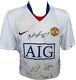 Signed Rare Manchester United 2008 09 Away Shirt Rooney Fletcher Scholes Giggs