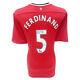 Signed Rio Ferdinand Shirt Manchester United Icon (Dedicated) +COA