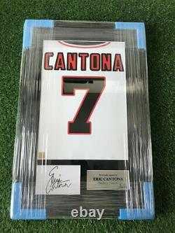 Signed Rooney, Cantona, Ronaldo Reds in Manchester Bundle Home shirt Print