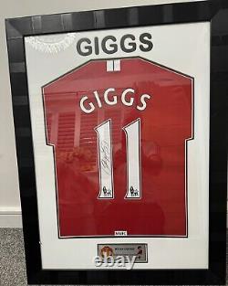 Signed Ryan Giggs Manchester United Framed