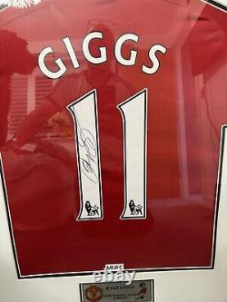 Signed Ryan Giggs Manchester United Framed