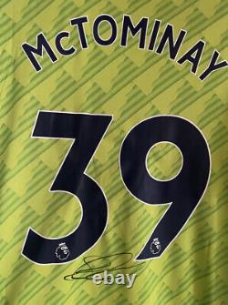 Signed SCOTT MCTOMINAY Manchester United 22/23 Away Shirt PROOF Man Utd Utd U