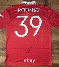 Signed Scott McTominay Manchester United 22/23 Home Shirt Proof