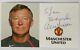 Signed Sir Alex Ferguson Official Club Card Manchester United COA Autograph