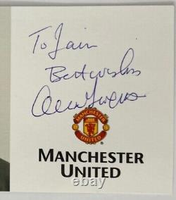 Signed Sir Alex Ferguson Official Club Card Manchester United COA Autograph