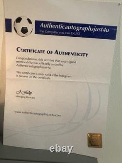 Signed Sir Bobby Charlton, Manchester United Adidas Third Kit, 2017/2018. COA