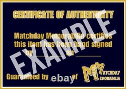 Signed TEDDY SHERINGHAM Manchester United Retro Football Shirt COA & Proof