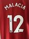 Signed TYRELL MALACIA Manchester United 22/23 Home Shirt PROOF Man Utd U