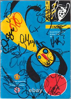 Signed x21 Manchester United Official Champions League Final 1999 Programme Utd