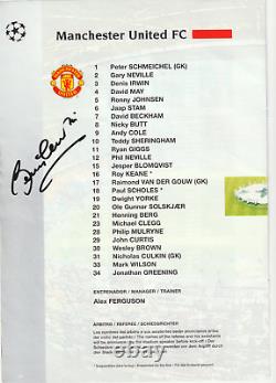 Signed x21 Manchester United Official Champions League Final 1999 Programme Utd