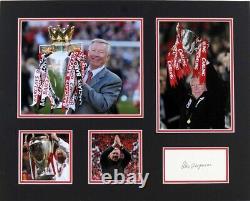 Sir Alex FERGUSON Signed & Mounted 20x16 Display AFTAL RD COA Manchester United