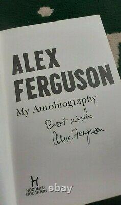 Sir Alex Ferguson Hand Signed Book, Manchester United, Rare Hard Back, COA