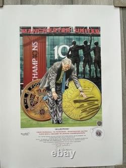 Sir Alex Ferguson Hand Signed Limited Edition Becket Print Manchester United