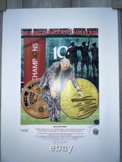 Sir Alex Ferguson Hand Signed Limited Edition Becket Print Manchester United