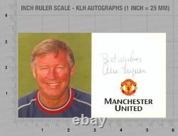 Sir Alex Ferguson Hand Signed Photo Manchester United Club Card Autograph COA