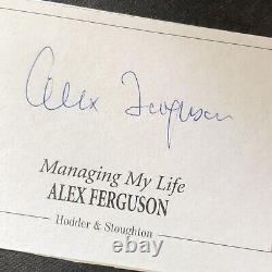 Sir Alex Ferguson Haves Signed Book Plate / Managing My Life / Manchester United