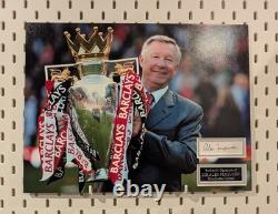 Sir Alex Ferguson Manchester United Hand Signed Autograph 30x40cm Mount Display