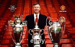 Sir Alex Ferguson Manchester United Legend 100% Hand Signed Framed FDC & COA