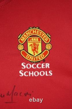 Sir Alex Ferguson SIGNED Manchester United Shirt Size L Denis Irwin, Lou Macari
