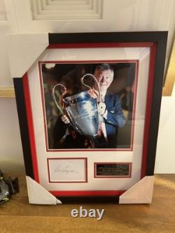 Sir Alex Ferguson Signed Genuine Manchester United Framed Display COA