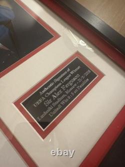 Sir Alex Ferguson Signed Genuine Manchester United Framed Display COA