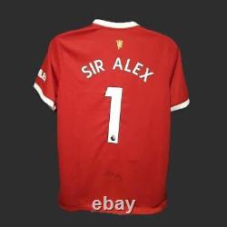 Sir Alex Ferguson Signed Manchester United 21/22 Shirt with COA