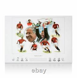 Sir Alex Ferguson Signed Manchester United Photo Eighth Wonder Autograph