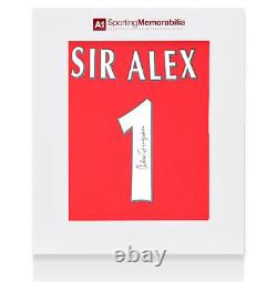Sir Alex Ferguson Signed Manchester United Shirt 1999, Home, Sir Alex 1 Gift