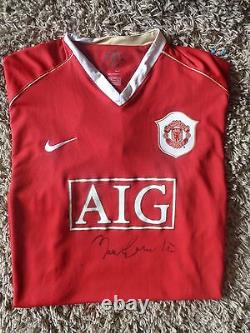 Sir BOBBY CHARLTON Manchester United SIGNED shirt / Man Utd / MUFC