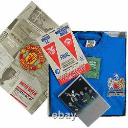 Sir Bobby Charlton Signed Manchester United 68 Ecf Shirt Box Set Proof Football