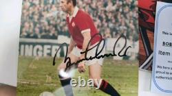 Sir Bobby Charlton Signed Manchester United Photo Autograph COA Man Utd Legend