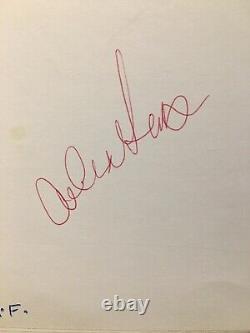 Sir Matt Busby & Alex Ferguson Hand Signed Autograph Manchester United Man Utd