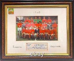 Sir Matt Busby Manchester United Legend 100% Hand Signed Framed Photo & COA