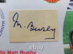Sir Matt Busby Manchester United Legend Hand-signed Tribute First Day Cover