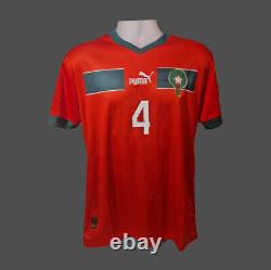 Sofyan Amrabat Morocco (Manchester United) Signed 22/23 Football Shirt COA