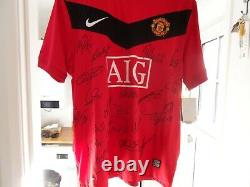 Squad Signed Manchester United Shirt 2009