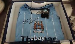 Sven Goran Ericksson Signed Manchester City Shirt 2007/8. MINT FREE POSTAGE