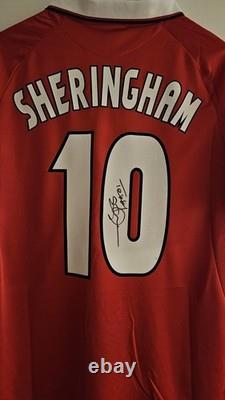 Teddy Sheringham Manchester United 99 Champions League Final Hand Signed Shirt