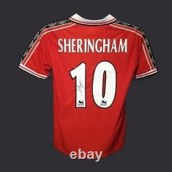 Teddy Sheringham Manchester United Signed 1999 Shirt COA